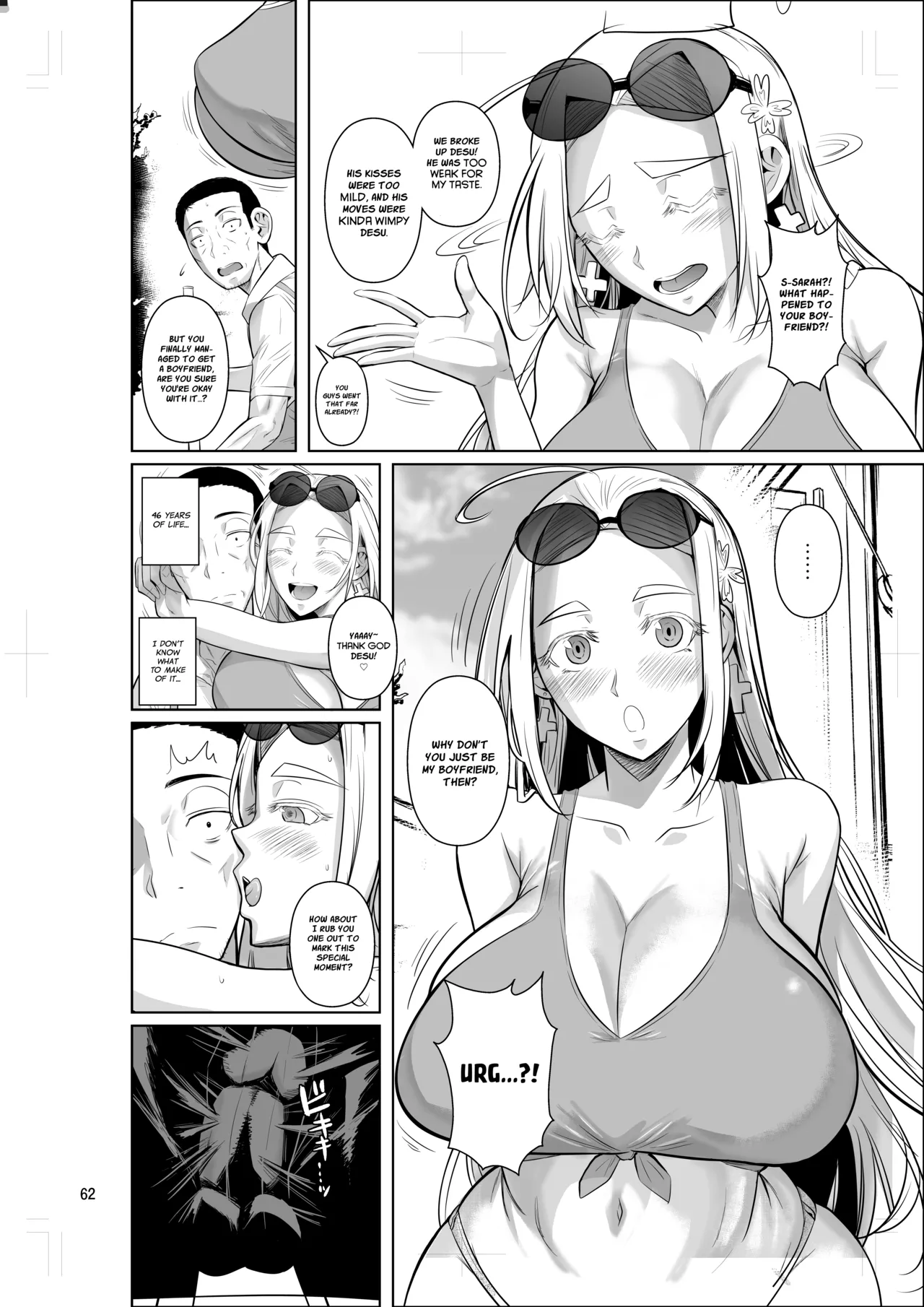 Hentai Manga Comic-A Plain Old Man From The Employment Ice Age Lands a Job at a Foreign Student Dorm Teaching The Blonde Bombshell a Lesson-Read-63
